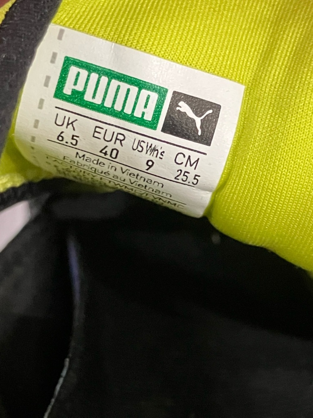 PUMA Women’s Muse Neon Yellow Cut Out Running Sneakers size 9 - Picture 2 of 7